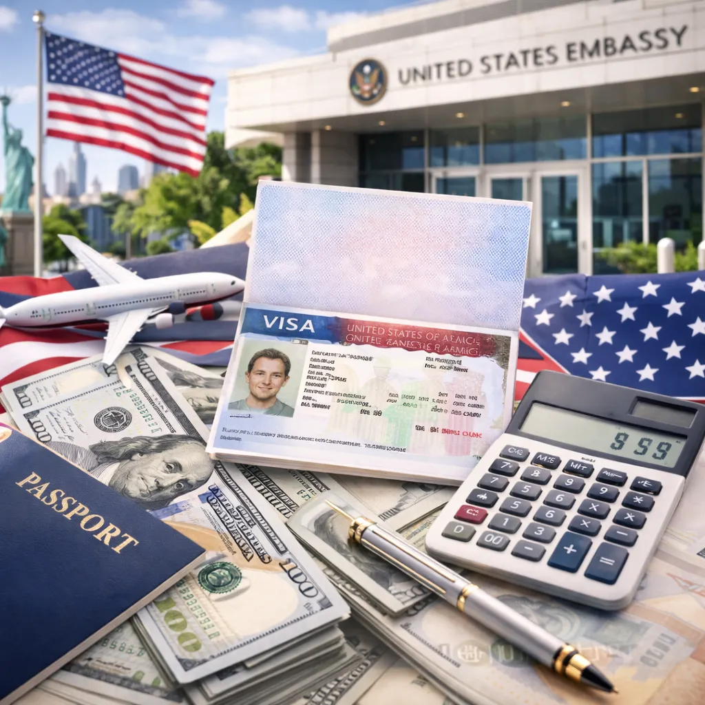 Imagem principal para o artigo Qual o custo total para tirar o visto americano? da Now Vistos